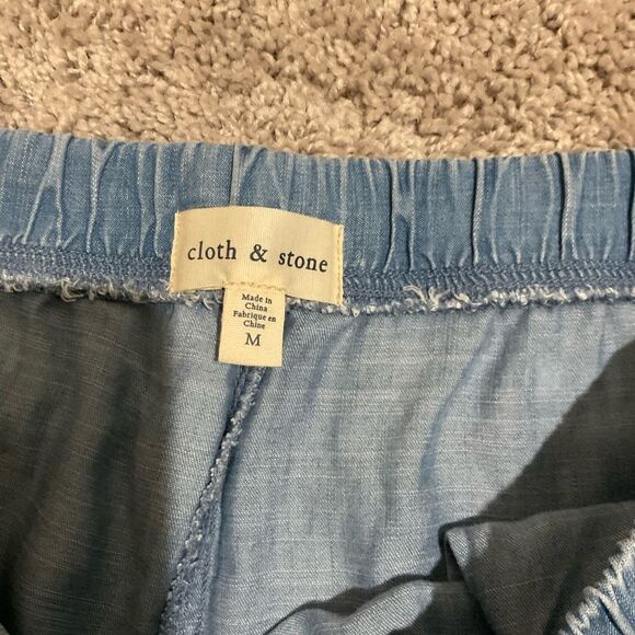 Cloth & Stone Blue Polka Dot Joggers - Picture 3 of 4